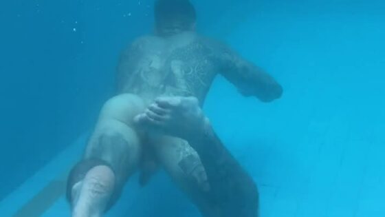 HOT DANNY NAKED IN THE POOL