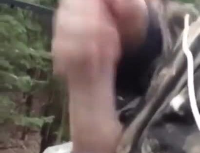 Hunter jerking off