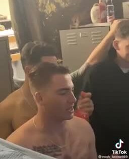 Str8 Military men watch porn together