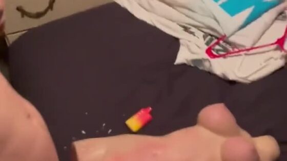 Straight fitlad fucks his toy