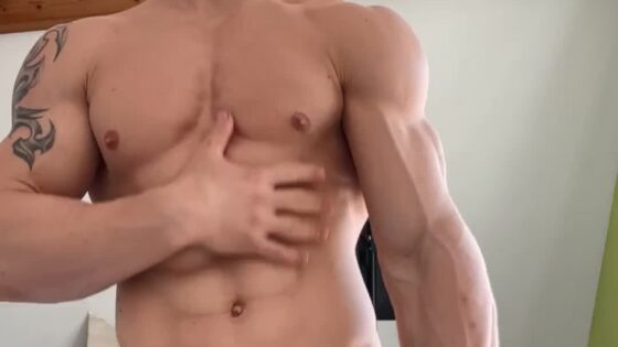 Hunk Flexing Naked
