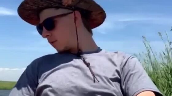 Twink Shows His Hot Dick While Fishing