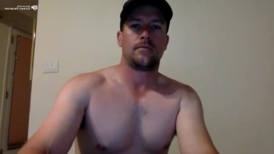 Shows Off His Thick Dick Hairy Bush