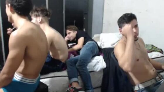 Latino Friend Stroke On Cam