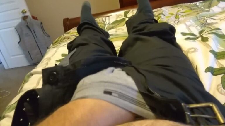 Wanks In His Work Trousers